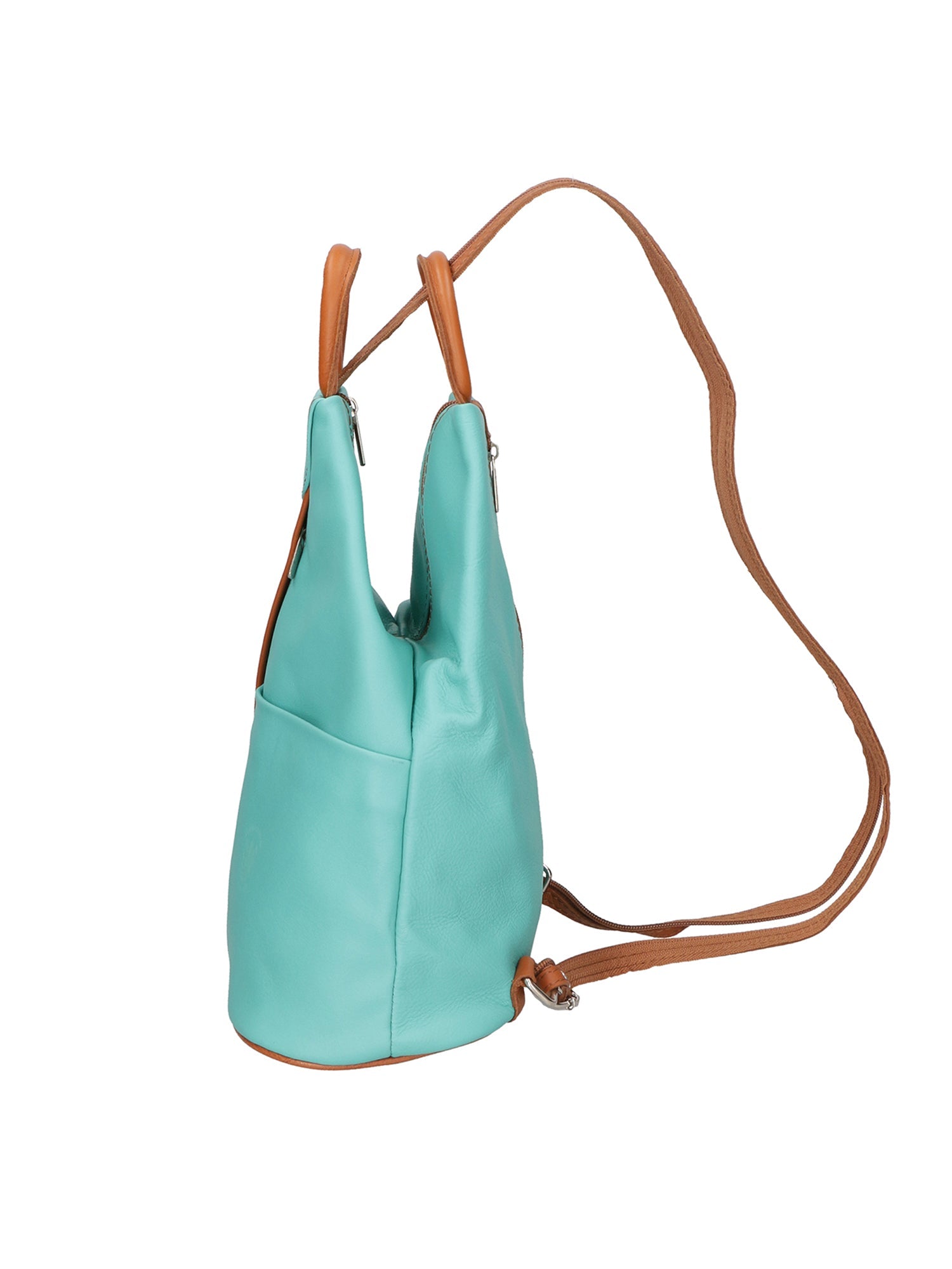Erika Zaino da donna in vera pelle Casual 80072-TIFFANY-CUOIO Chiara Ferretti