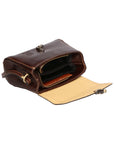 Faye Damen-Schultertasche aus echtem Leder, hergestellt in Italien, 18 x 13 x 5 cm