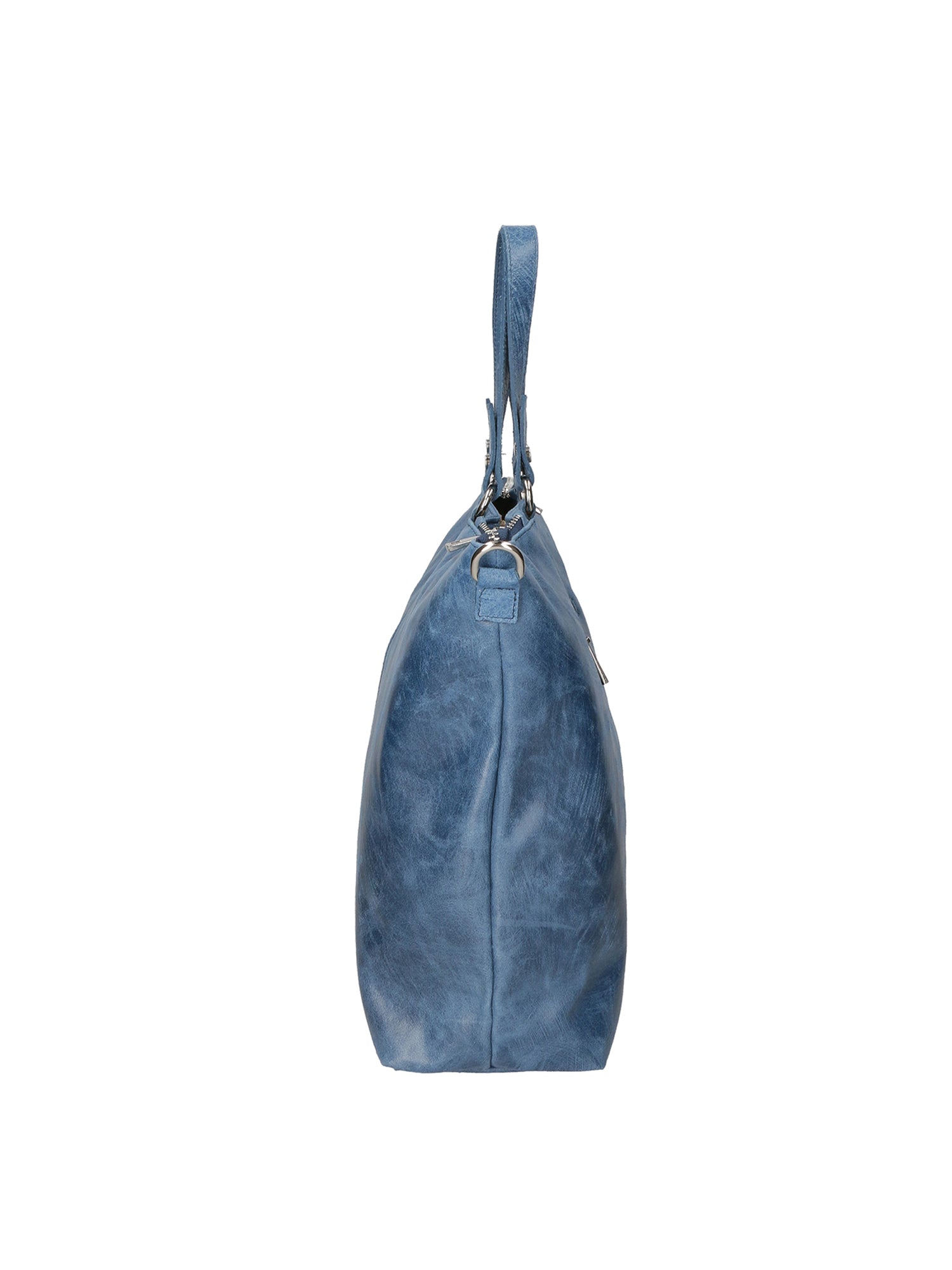 Elisamaria Borsa a spalla da donna Vera pelle 80055-BLU Chiara Ferretti