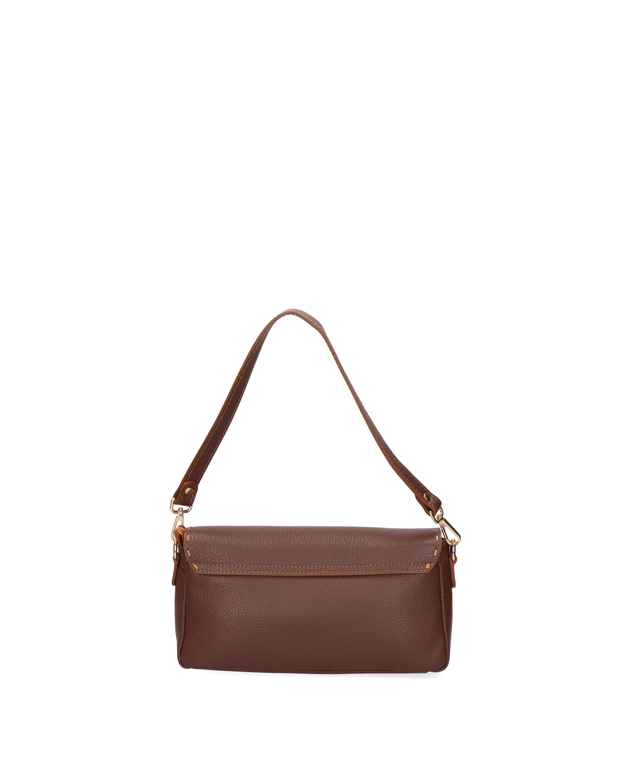 Wally Borsa a spalla da donna Vera pelle 06869-D223 cioccolato Chiara Ferretti