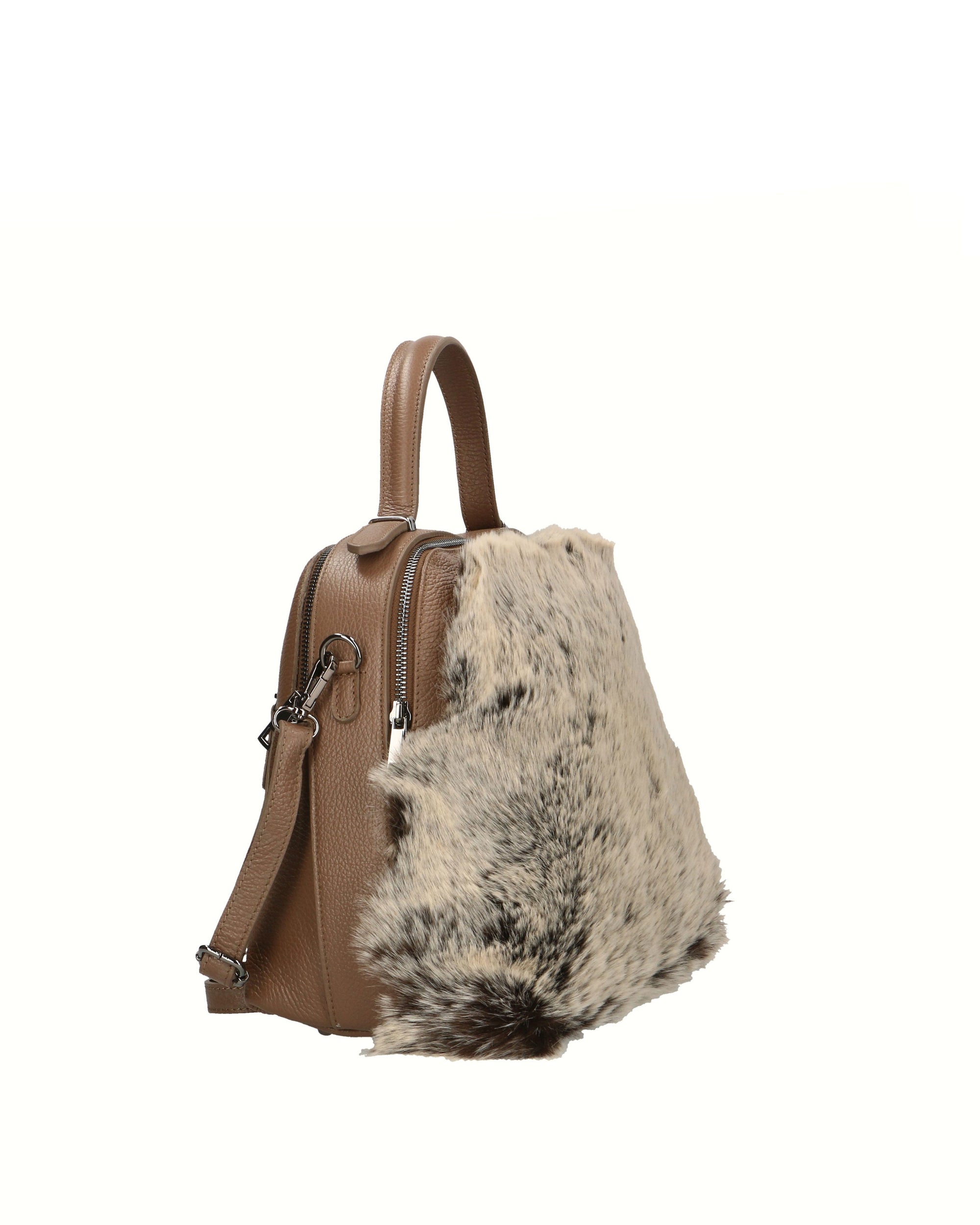 Aponia Borsa a mano da donna Vera pelle 8473-FANGO Chiara Ferretti