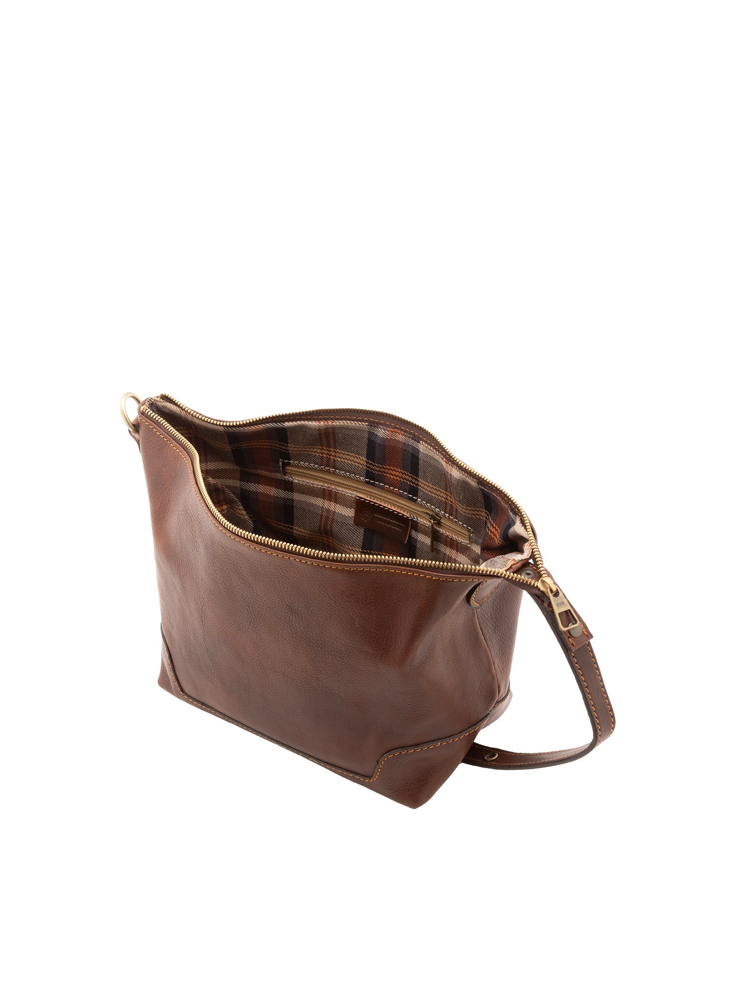 Borsa a mano unisex in vera pelle Made in Italy 4556-TESTA DI MORO Alessia Firenze