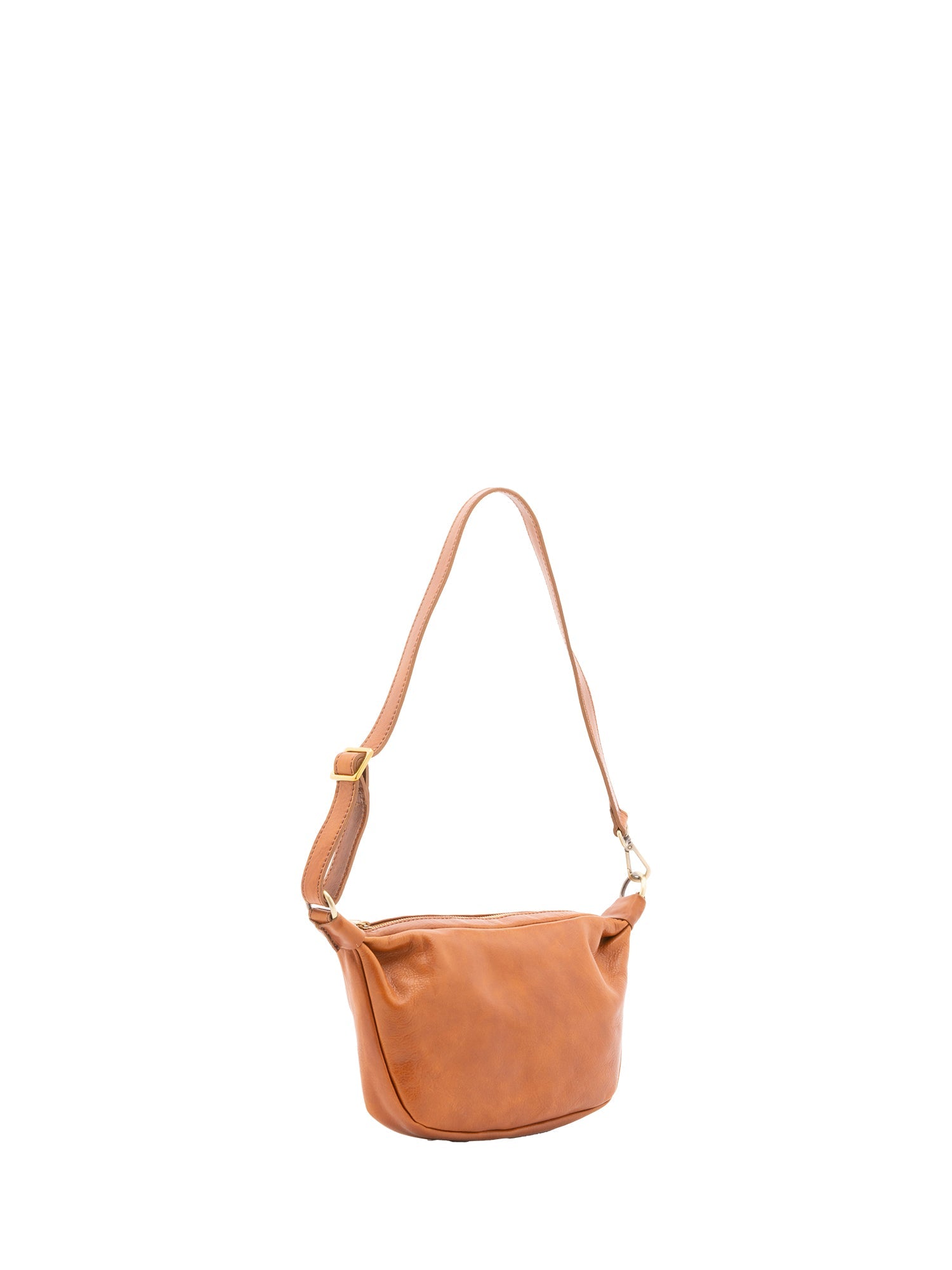 Borsa a spalla unisex in vera pelle 100% cotone 4603-MIELE Alessia Firenze
