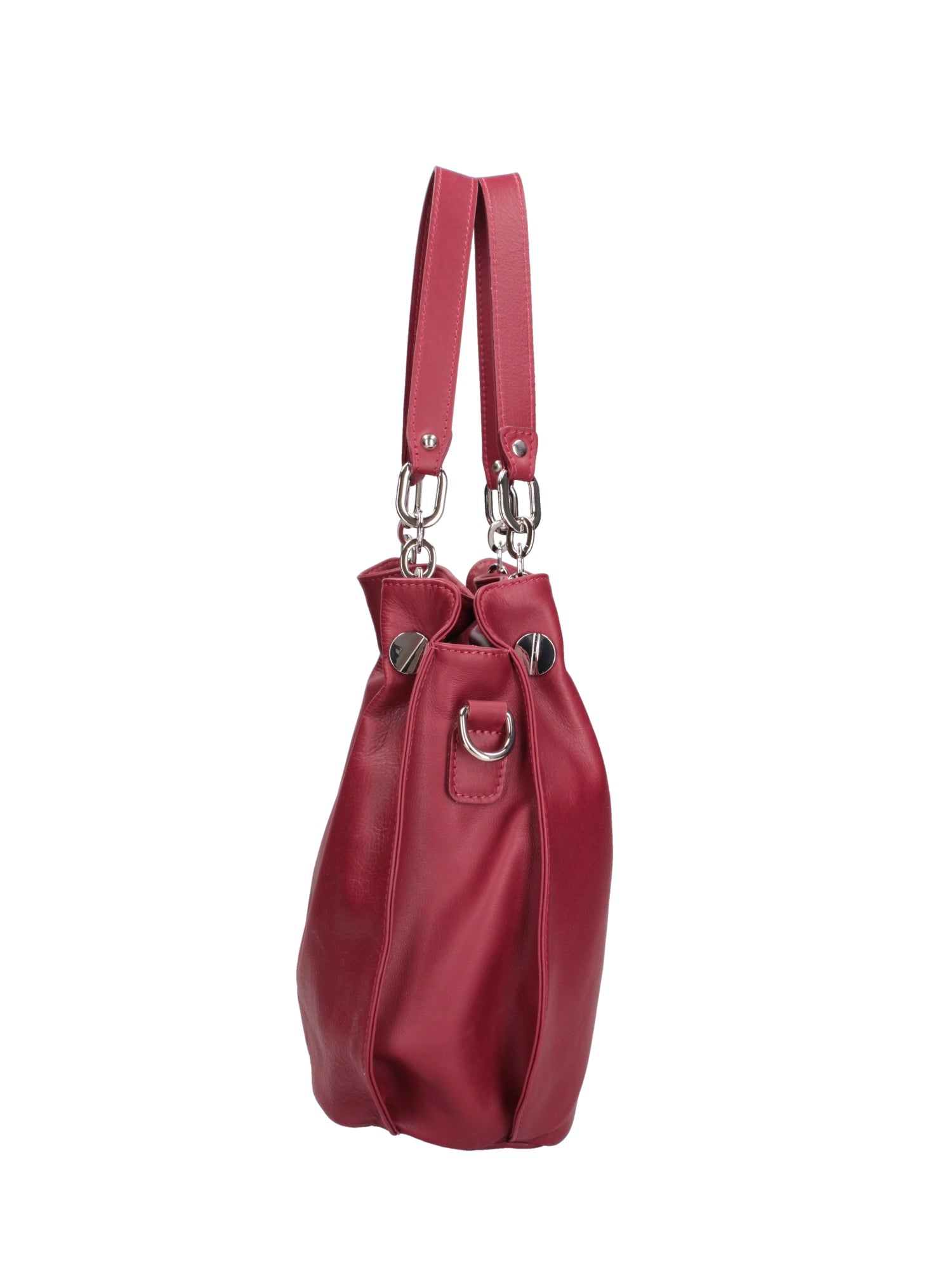 Ereba Borsa a mano da donna Made in Italy 100% pelle 3305-S10 RUBINO Chiara Ferretti