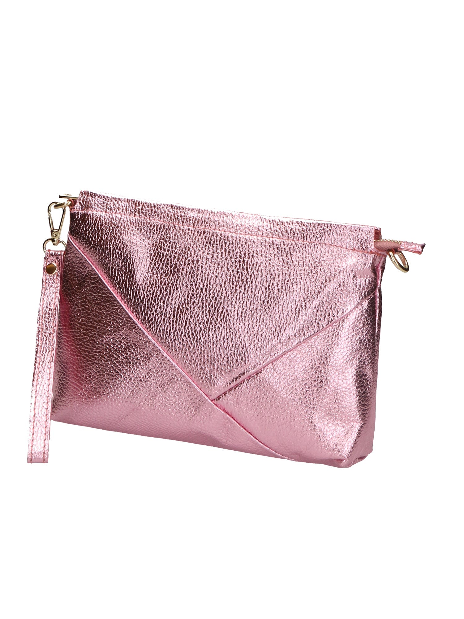 Giorgia Damen-Clutch aus echtem Leder, hergestellt in Italien, 19 x 27 x 2 cm