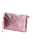 Giorgia Damen-Clutch aus echtem Leder, hergestellt in Italien, 19 x 27 x 2 cm