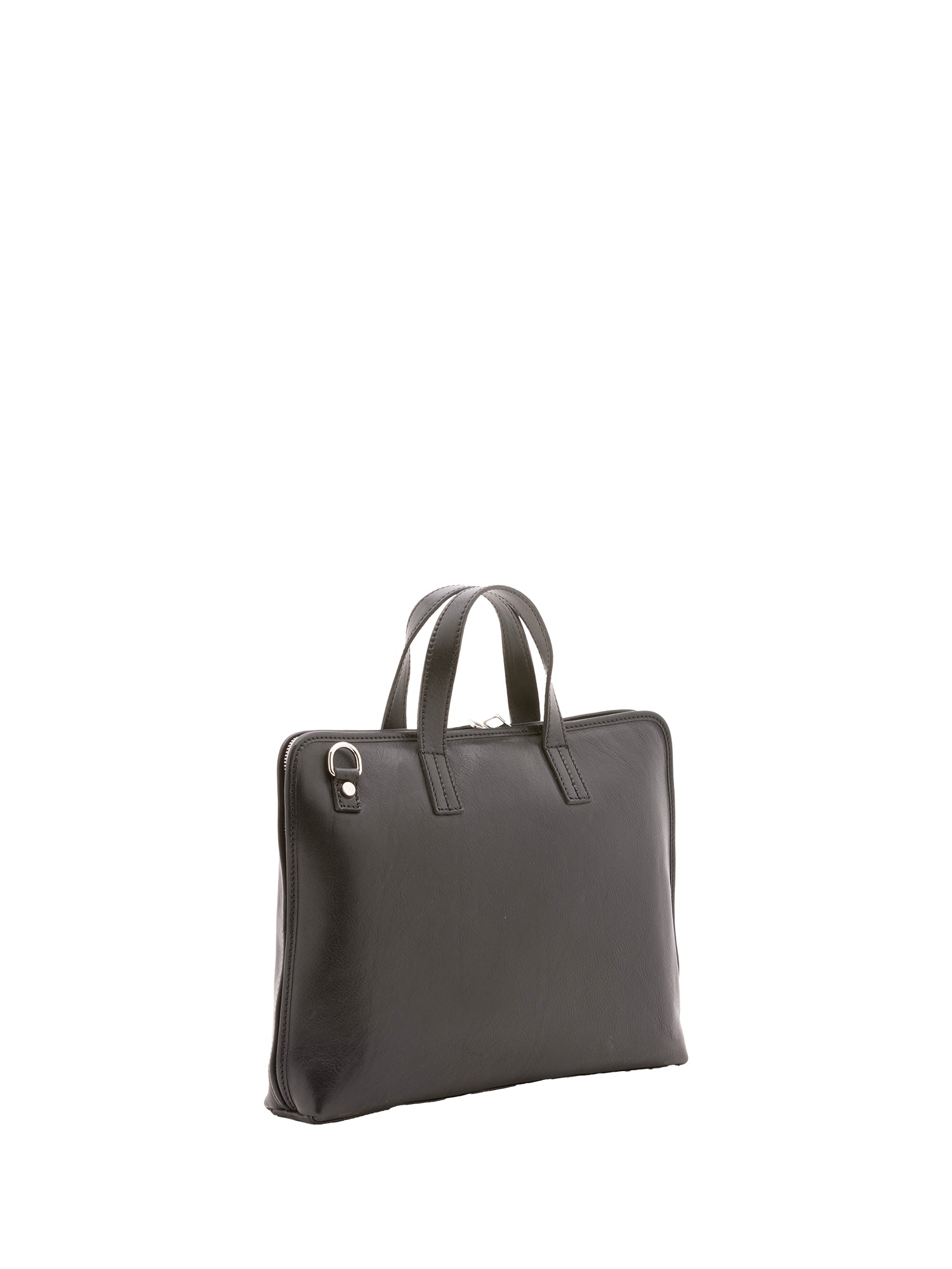 Borsa a mano unisex in vera pelle 100% cotone 4453-NERO Alessia Firenze