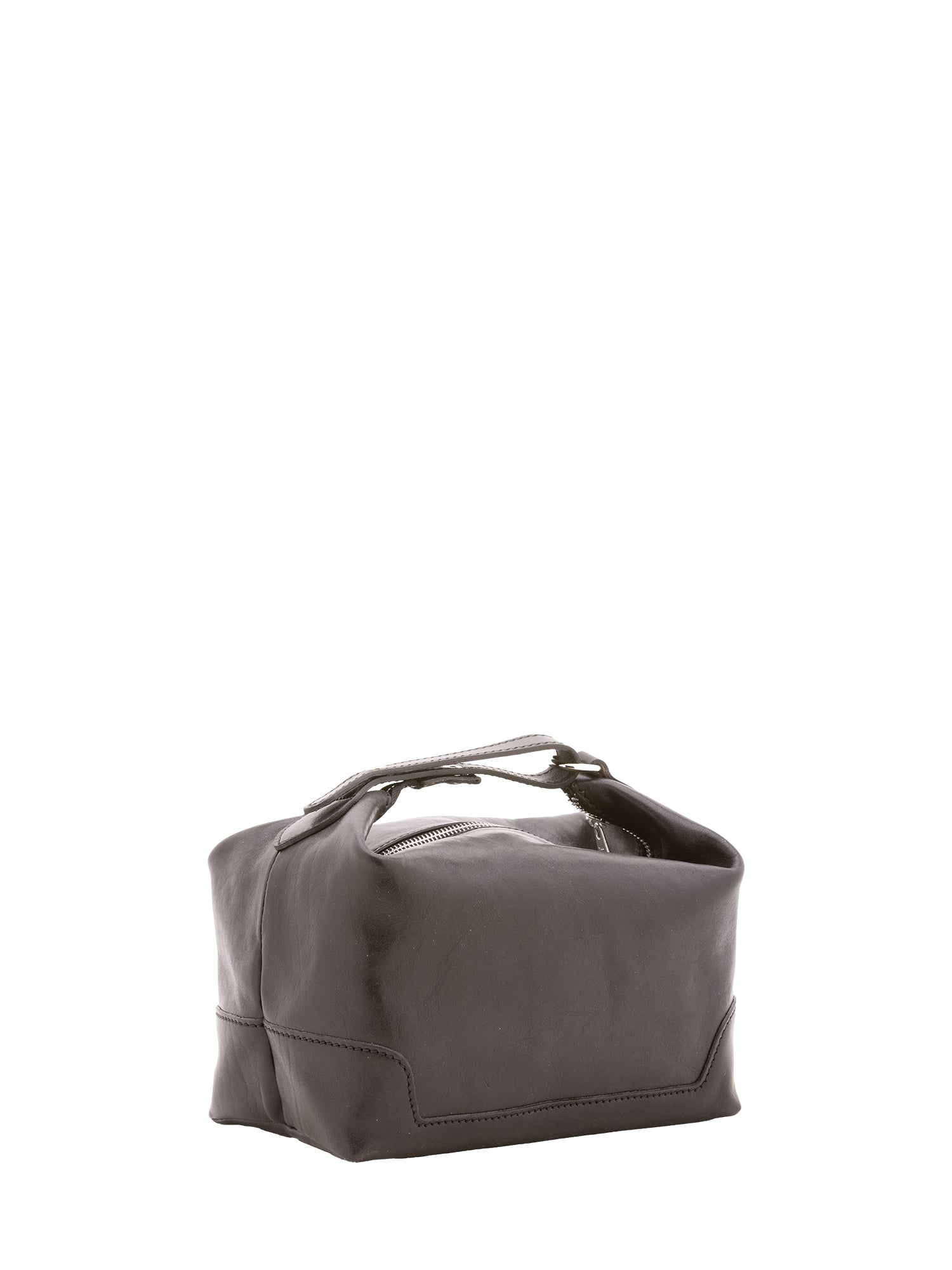 Borsa a mano unisex in vera pelle Made in Italy 4556-NERO Alessia Firenze
