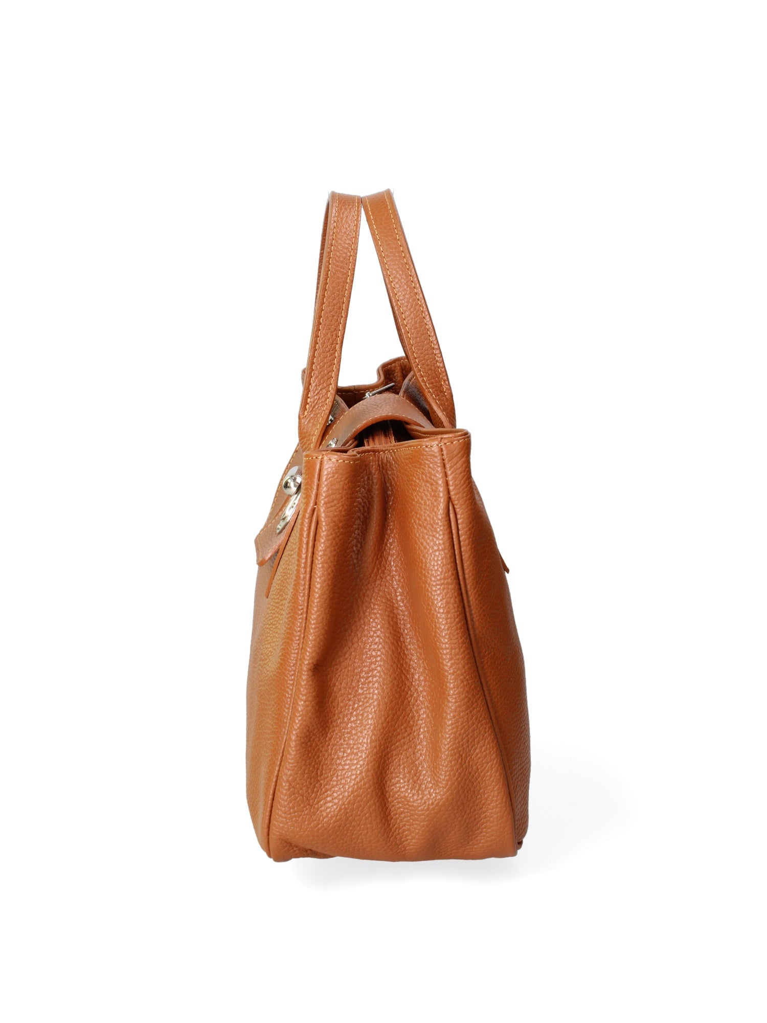 Ascoli Borsa a mano da donna Pelle stampata cocco 7718-D17 CUOIO SCURO Chiara Ferretti
