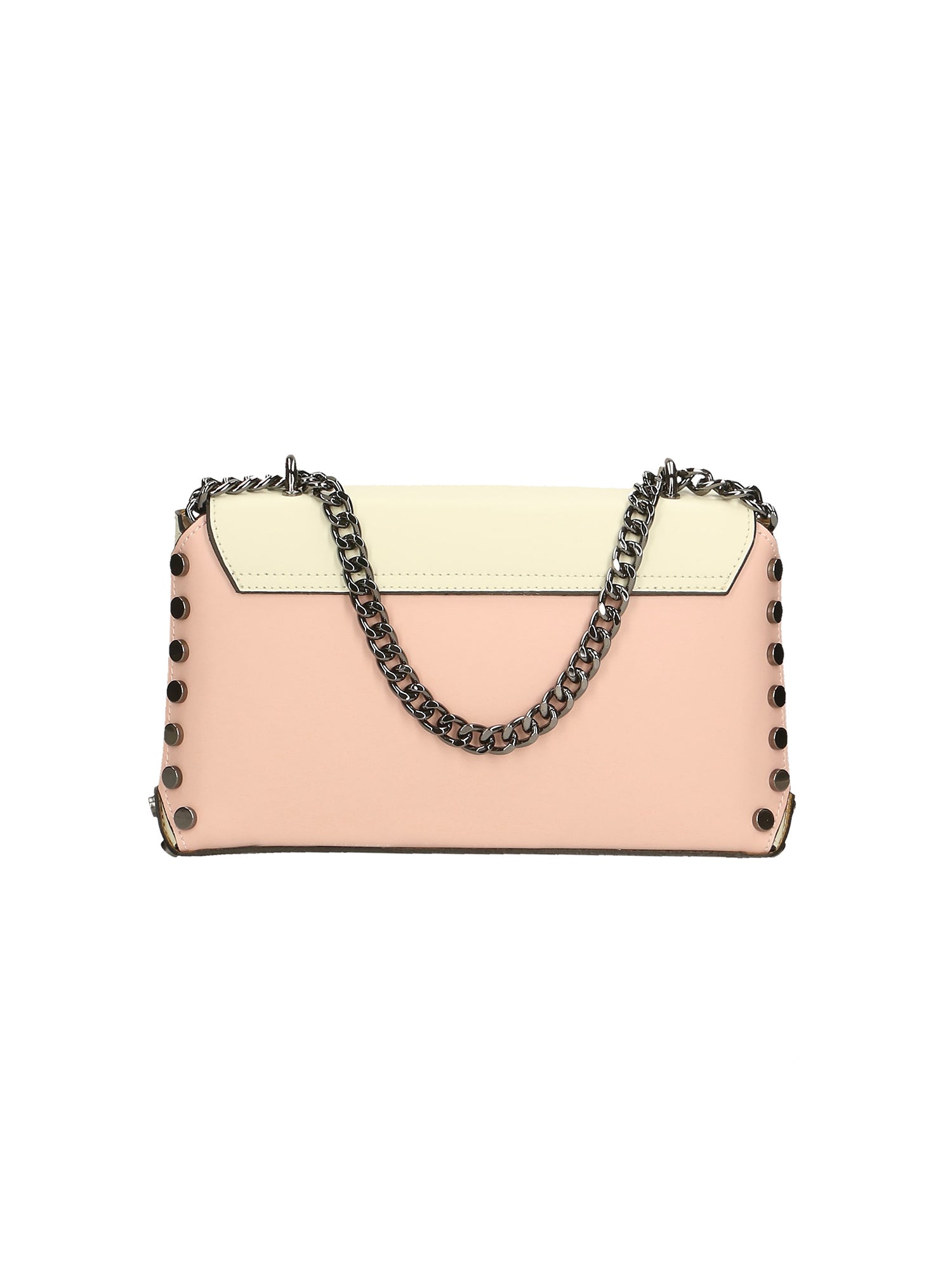 Vera pelle 8641-ROSA+BEIGE Borsa a tracolla da donna Evanthe Pro Chiara Ferretti