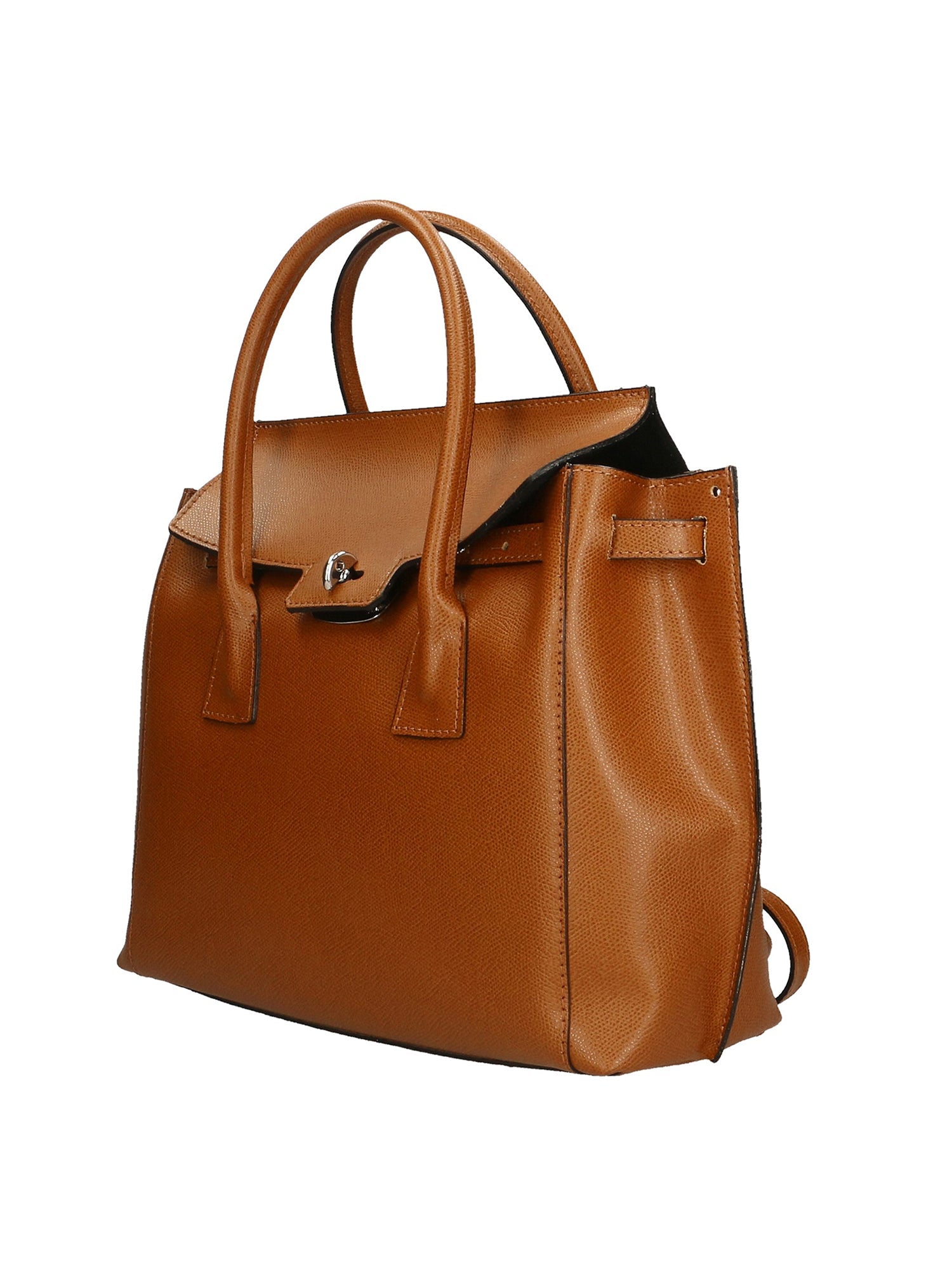 Dayana Borsa a mano da donna Vera pelle 7705-P 608 CUOIO SCURO DARK COGNAC Chiara Ferretti