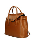 Dayana Borsa a mano da donna Vera pelle 7705-P 608 CUOIO SCURO DARK COGNAC Chiara Ferretti