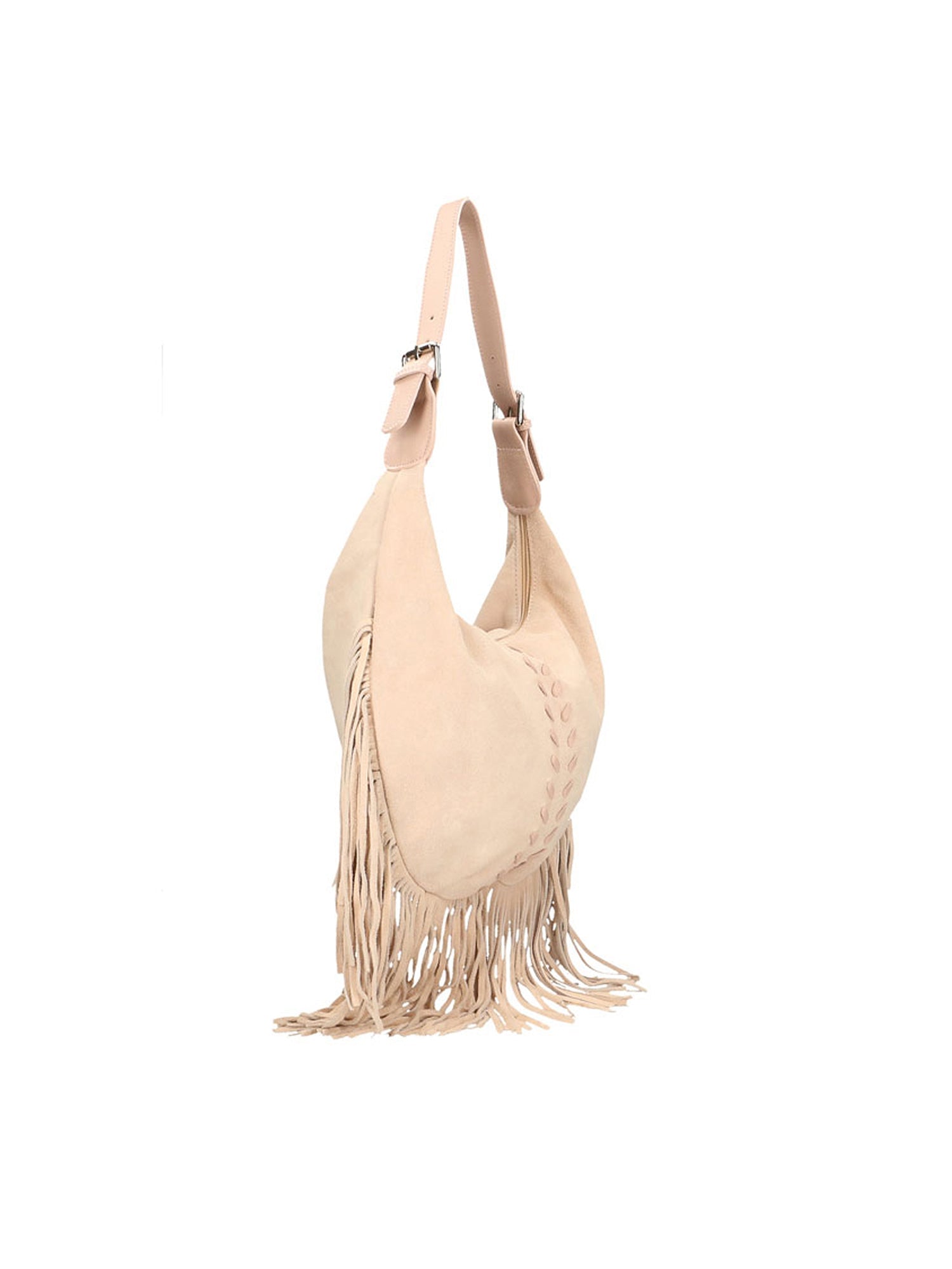 Zefira Borsa a spalla da donna Pelle Scamosciata 8630-ROSA PINK Chiara Ferretti