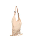 Zefira Borsa a spalla da donna Pelle Scamosciata 8630-ROSA PINK Chiara Ferretti
