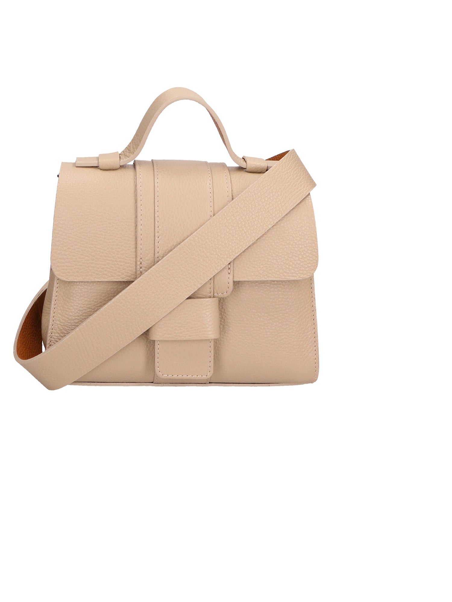 Gina Borsa a mano da donna Vera pelle 05926-D05 CAPPUCCINO + D44 CUOIO Chiara Ferretti