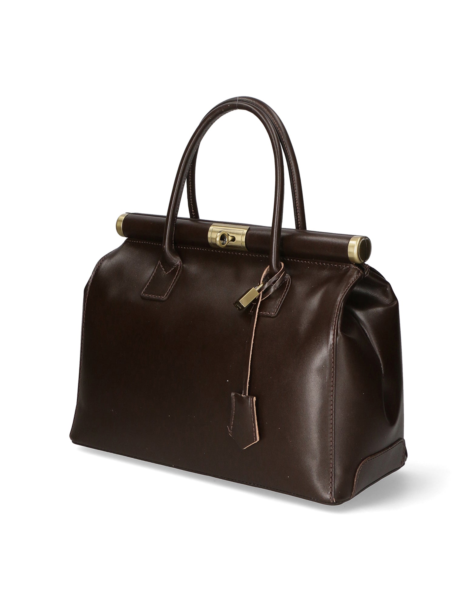 Federica Borsa a mano da donna Vera pelle 9106-TMORO DARK BROWN Chiara Ferretti