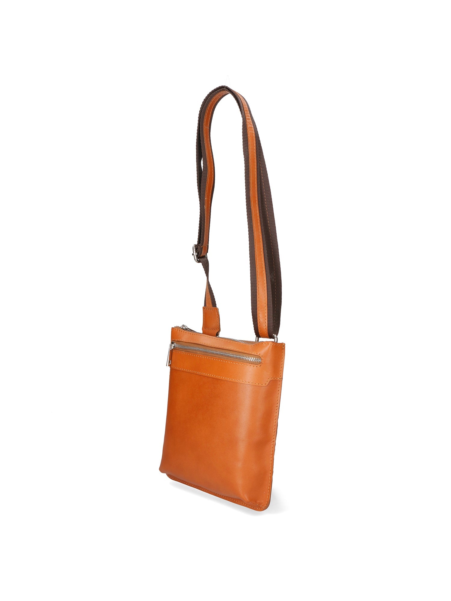 Flaviana Borsa a tracolla unisex Vera pelle 9117-CUOIO COGNAC Chiara Ferretti