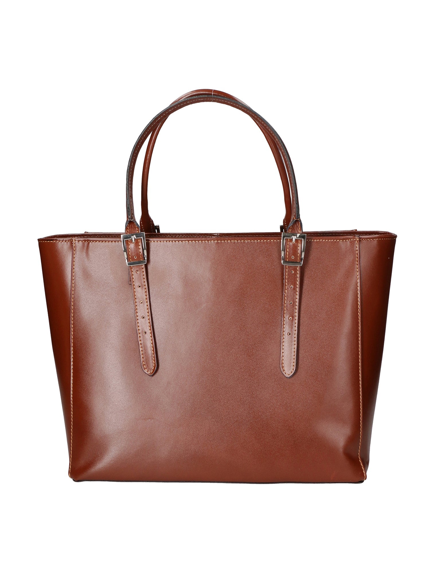 Fortunata Borsa a mano da donna Vera pelle 9119-MARRONE BROWN Chiara Ferretti