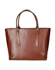 Fortunata Borsa a mano da donna Vera pelle 9119-MARRONE BROWN Chiara Ferretti