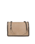 Crystalline Borsa a tracolla da donna Vera pelle 80066-TAUPE Chiara Ferretti
