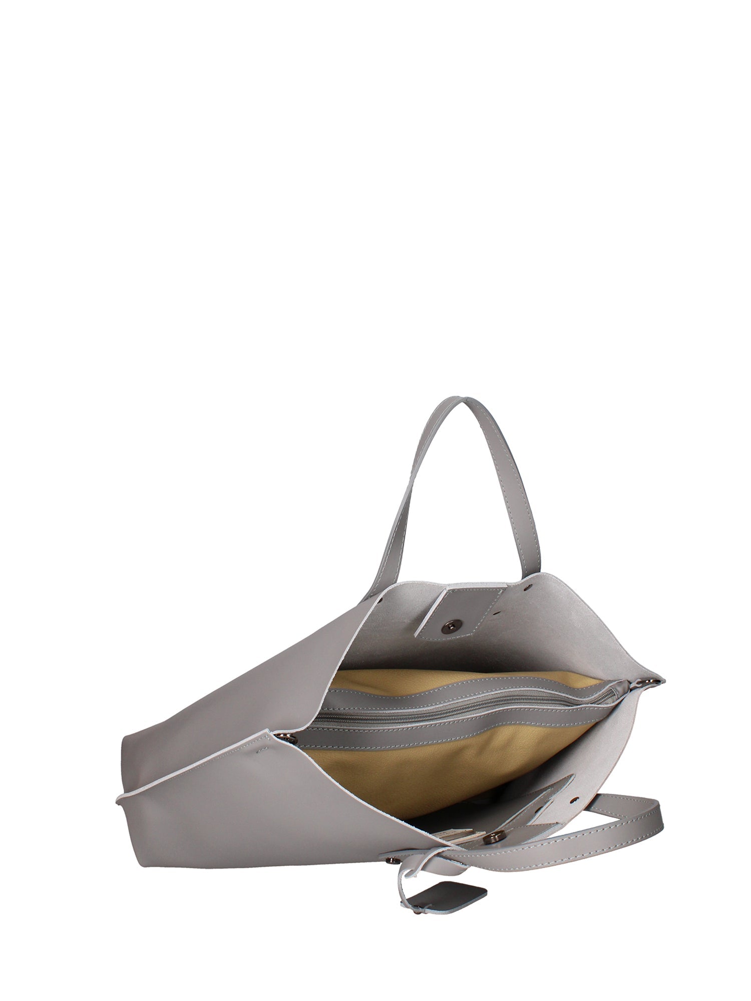 Borsa a spalla da donna In Vera pelle Made in Italy 48x31x11 cm