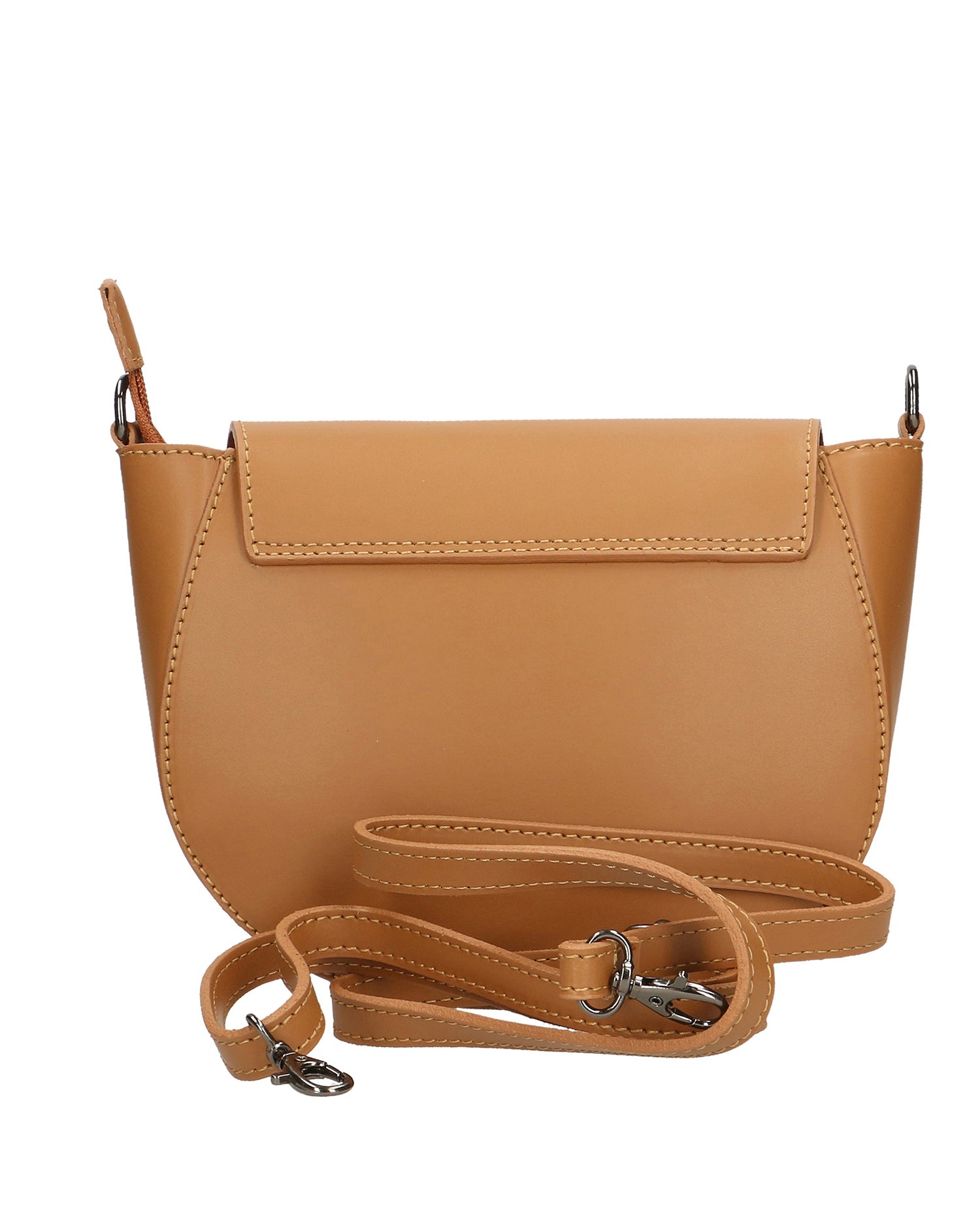 Damen-Schultertasche aus echtem Leder, hergestellt in Italien, 20 x 17 x 7 cm