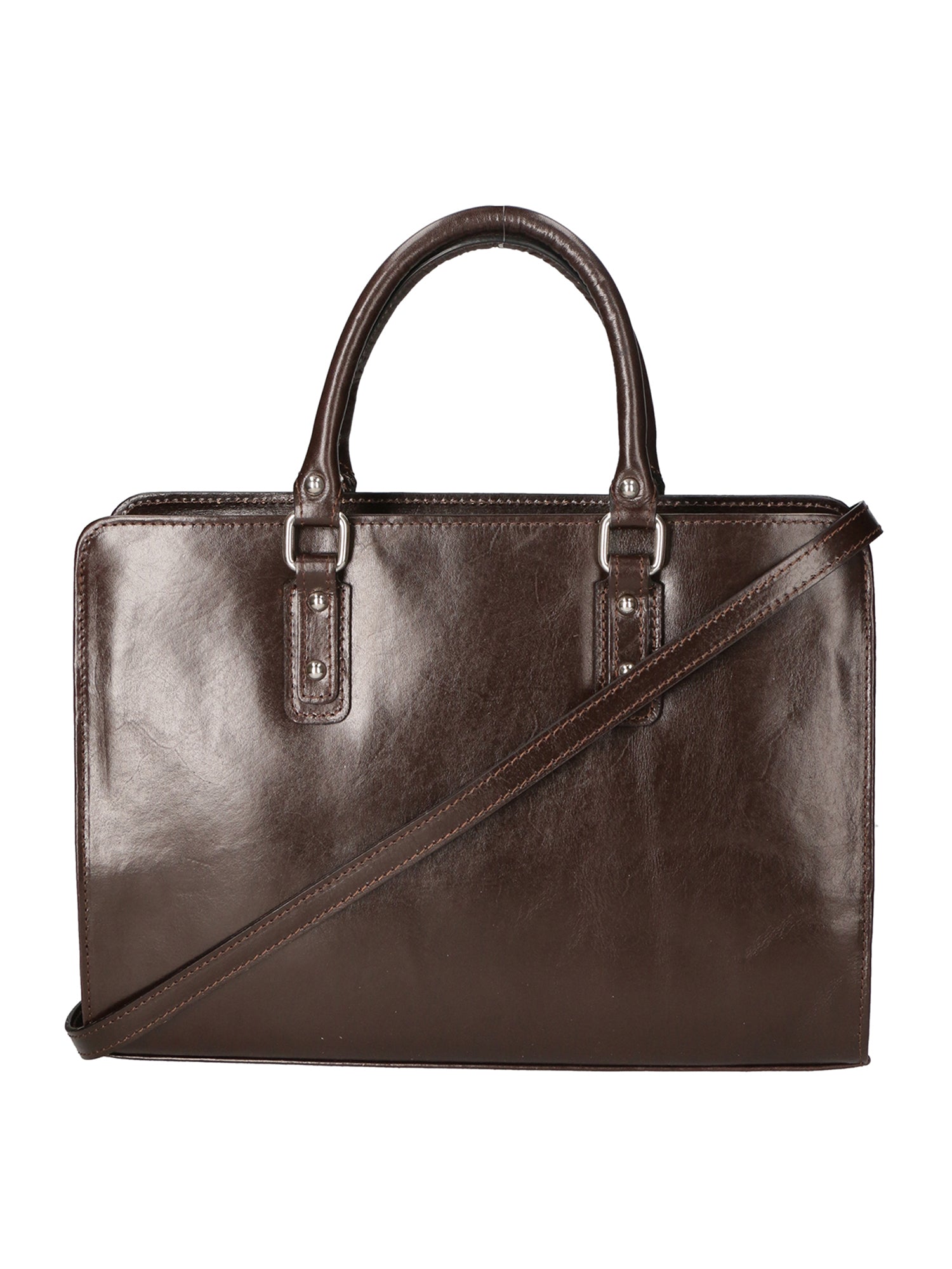 Fabrizia Borsa a mano da donna Vera pelle 9047-TMORO DARK BROWN Chiara Ferretti