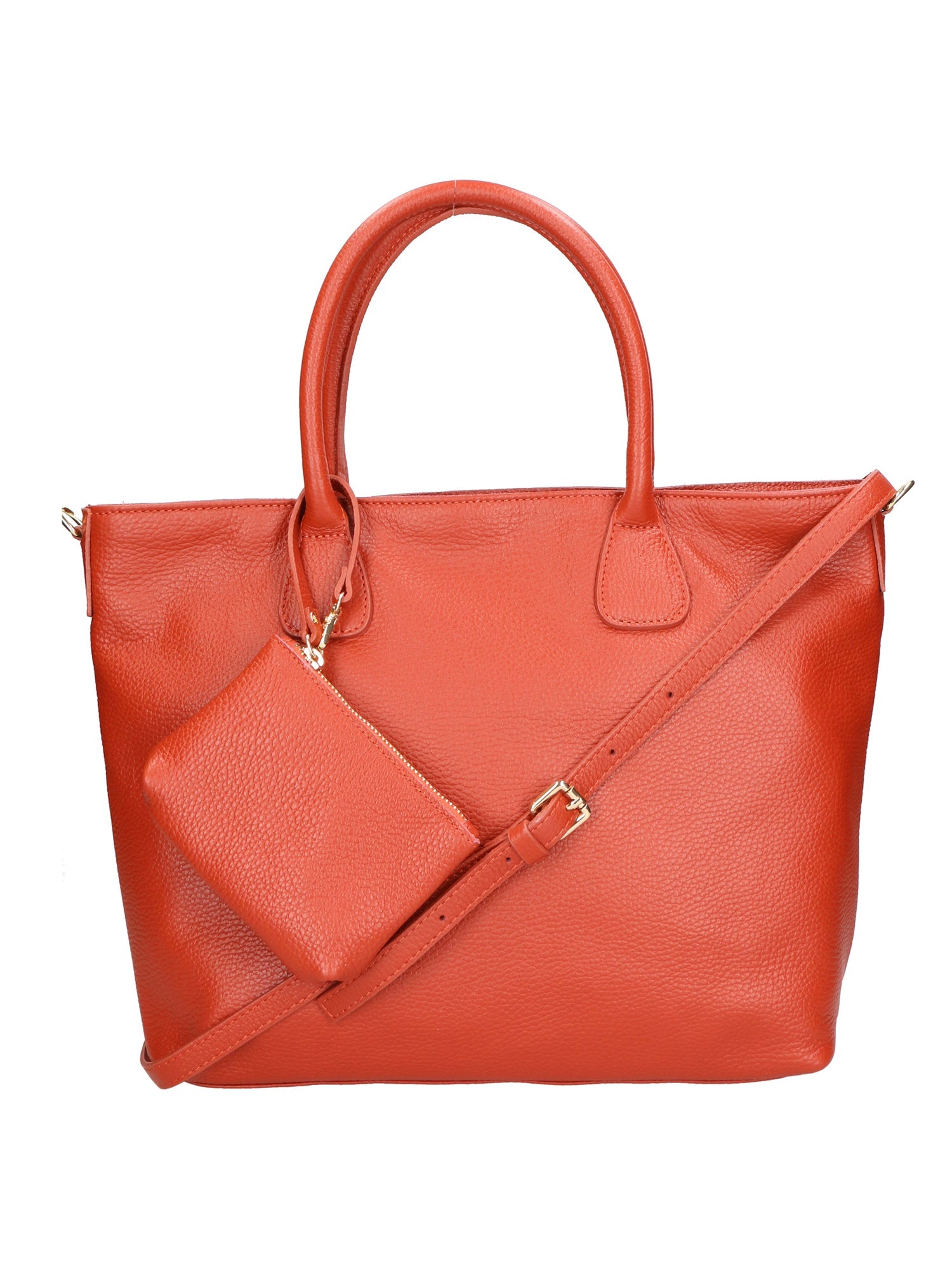 Sylvie Unisex-Handtasche aus echtem Leder, hergestellt in Italien, 34 x 30 x 9 cm