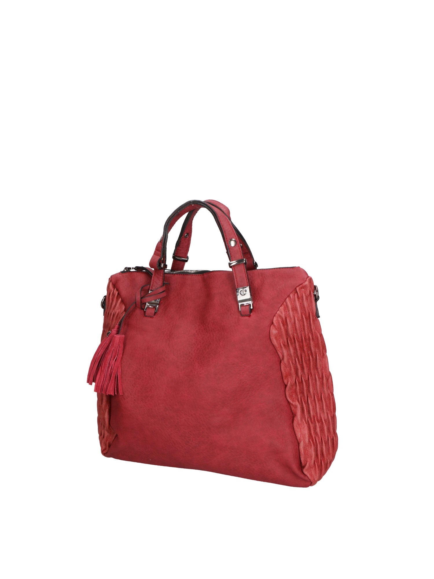 Zaffira Borsa a spalla da donna Misto nylon e pelle LK0264-BORDEAUX Chiara Ferretti