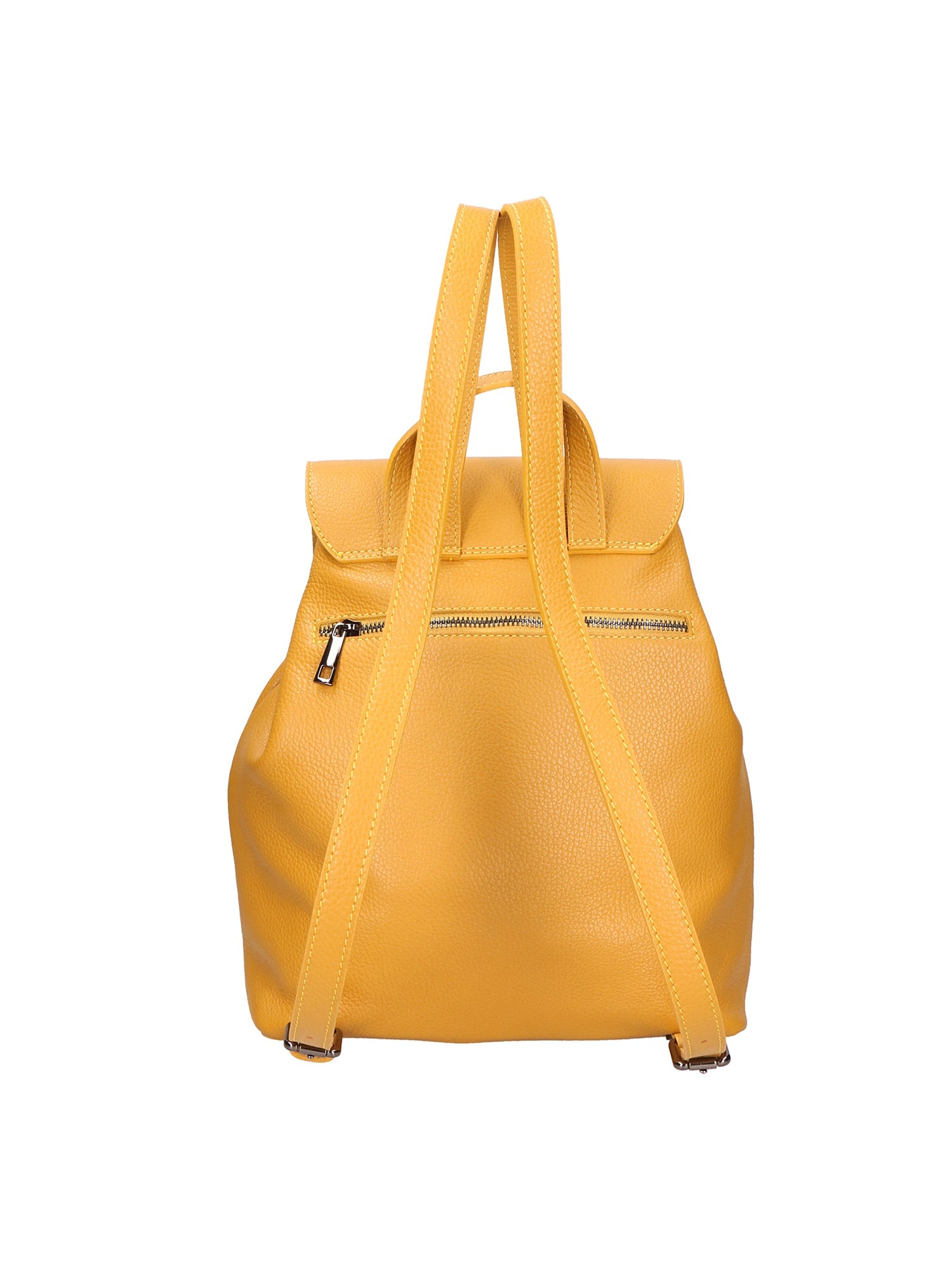 Lorentina 06855-D36 SENAPE Zaino da donna in vera pelle MUSTARD Chiara Ferretti