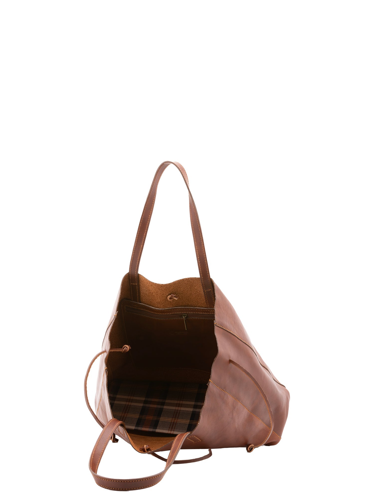 Borsa a mano unisex vera pelle Made in Italy 4611-MARRONE Alessia Firenze