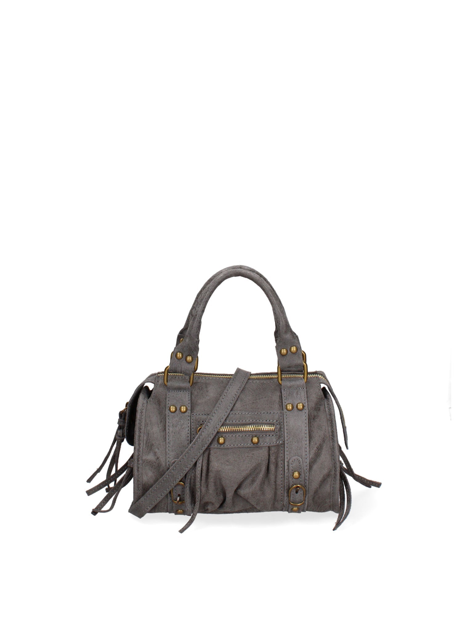 Erisia Borsa a spalla da donna Vera pelle 06091-018 GRIGIO MEDIO Chiara Ferretti