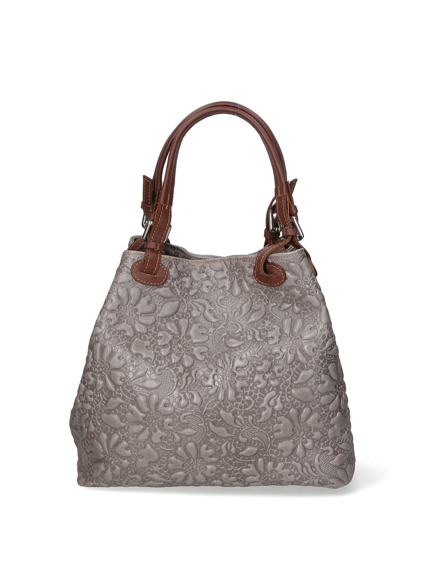 Elenia Borsa a mano da donna Vera pelle 80049-018 GRIGIO MEDIO Chiara Ferretti
