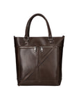 Flaminia Borsa a mano da donna Vera pelle 9115-TMORO DARK BROWN Chiara Ferretti