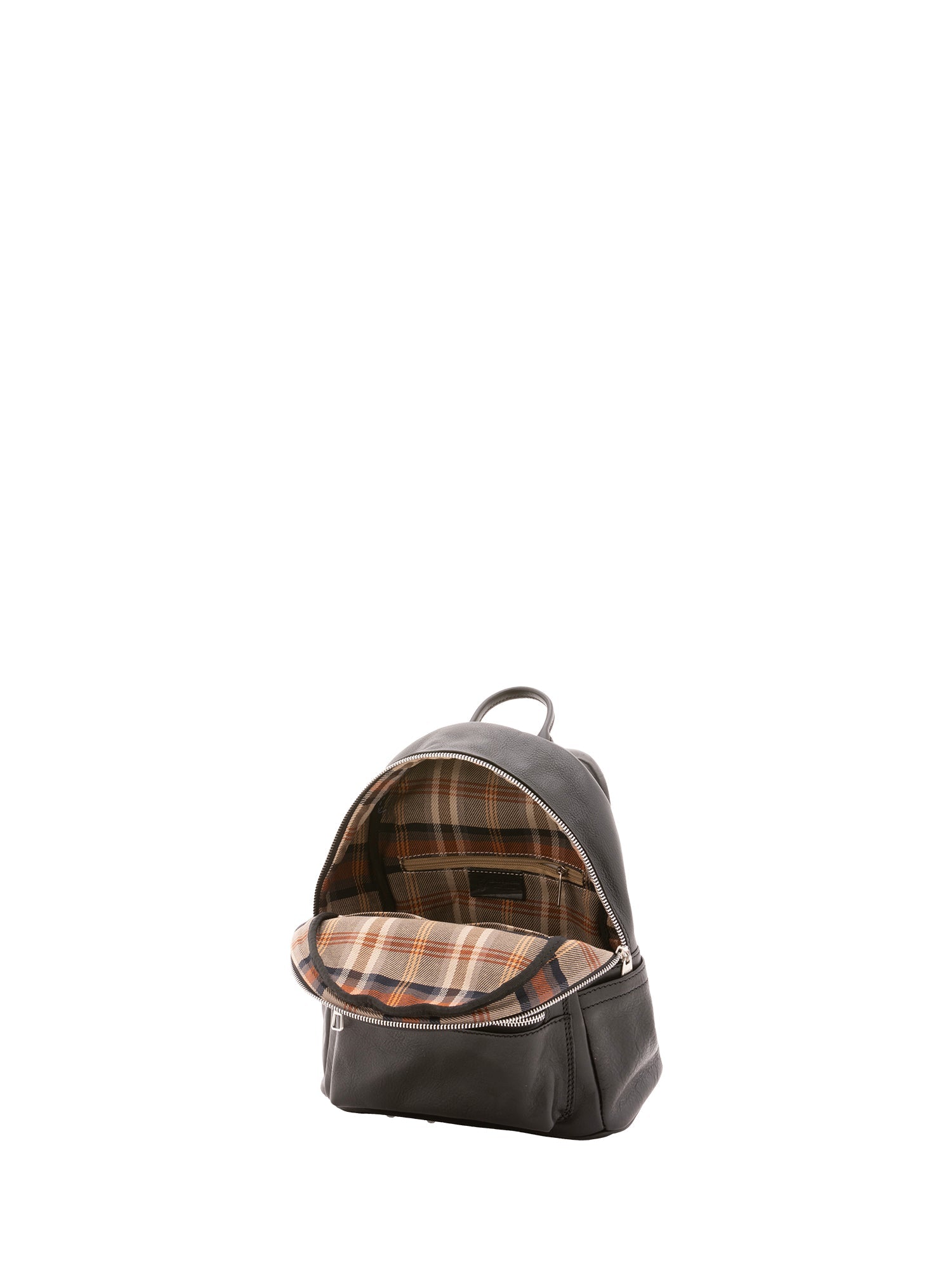 Zaino unisex in vera pelle 100% cotone 4460-NERO Alessia Firenze