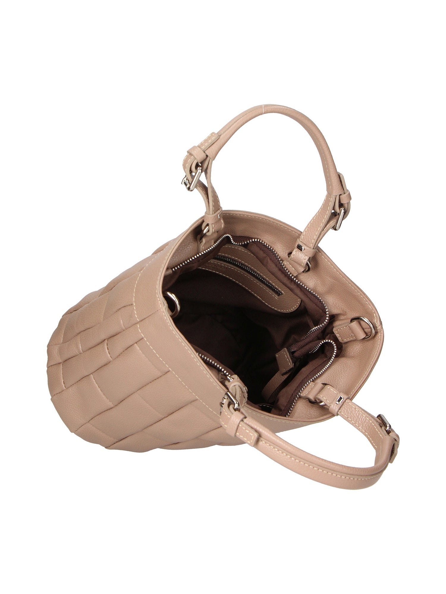 Olimpia Damenhandtasche aus echtem Leder, hergestellt in Italien, 24 x 28 x 14 cm