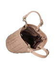 Olimpia Damenhandtasche aus echtem Leder, hergestellt in Italien, 24 x 28 x 14 cm
