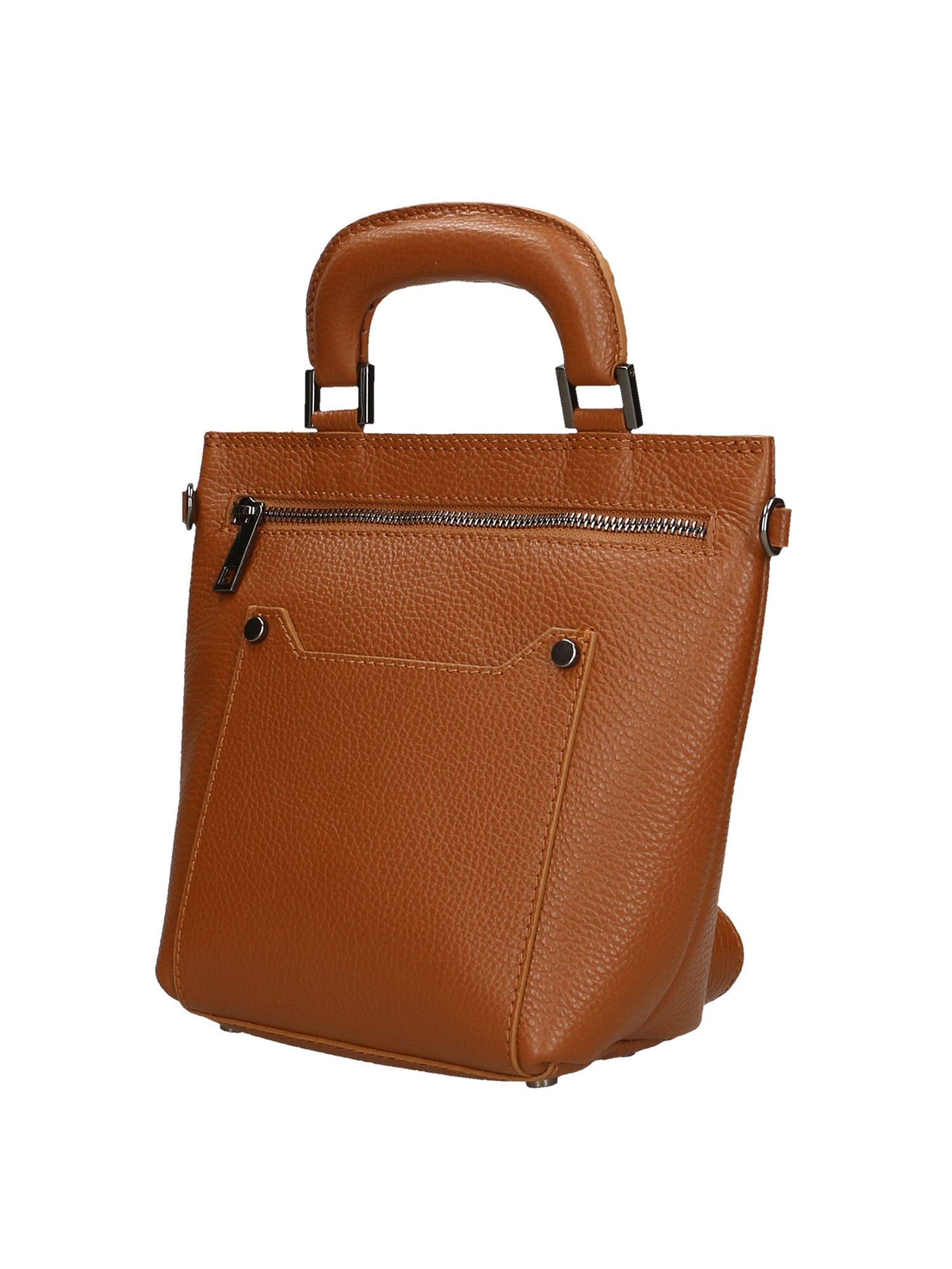 Luciana Borsa a mano da donna Vera pelle 02209-D17 CUOIO SCURO DARK COGNAC Chiara Ferretti