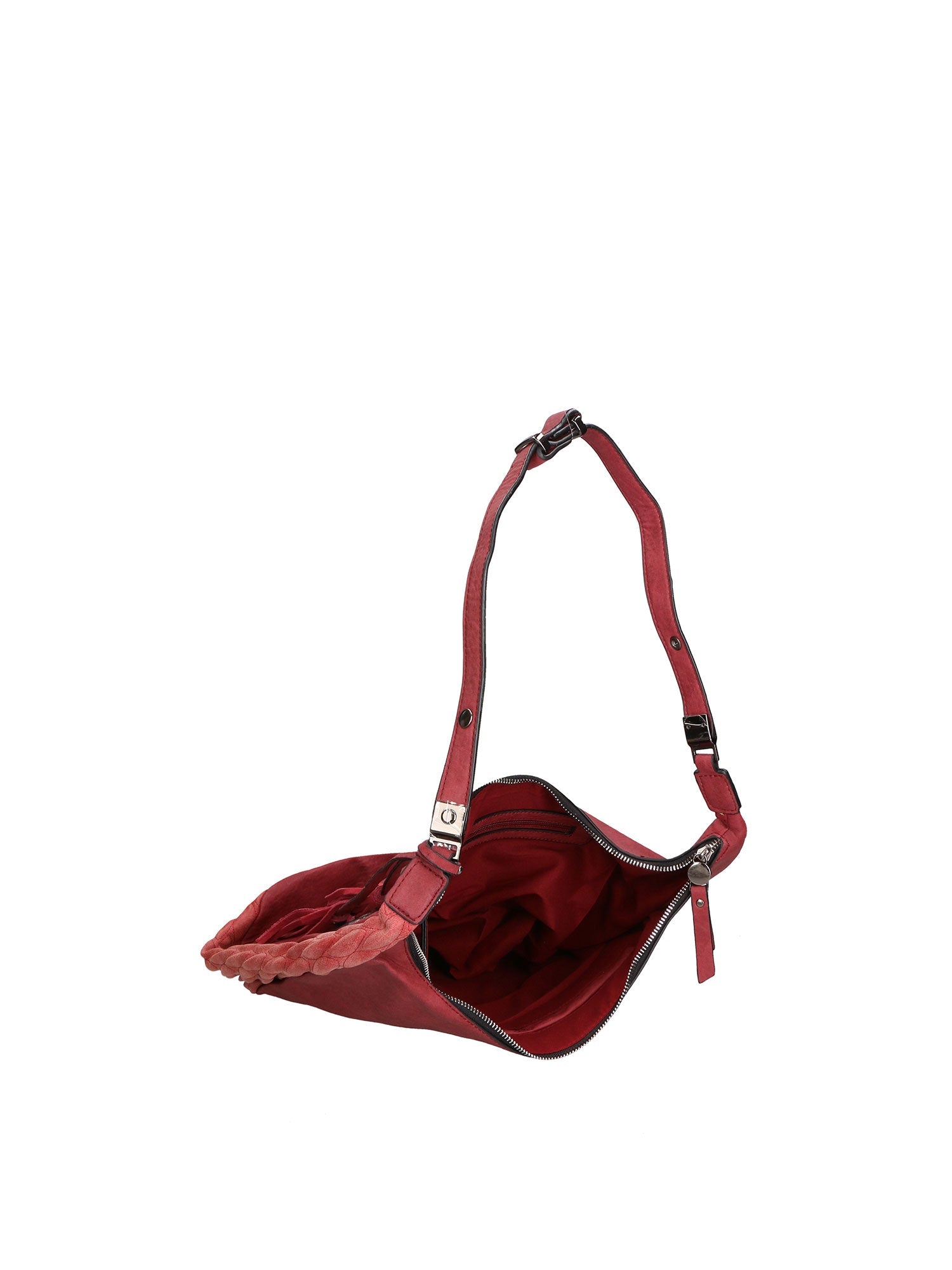 Silvana Elite Borsa a spalla donna Misto nylon e pelle LK0265-BORDEAUX Chiara Ferretti