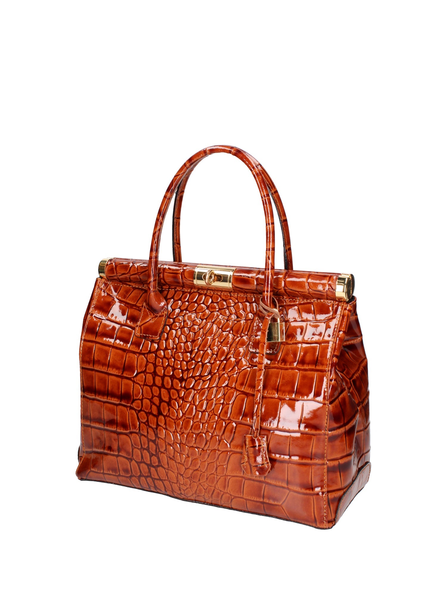 Delfina Borsa a mano da donna Vera pelle 7742-C17 CUOIO COGNAC Chiara Ferretti