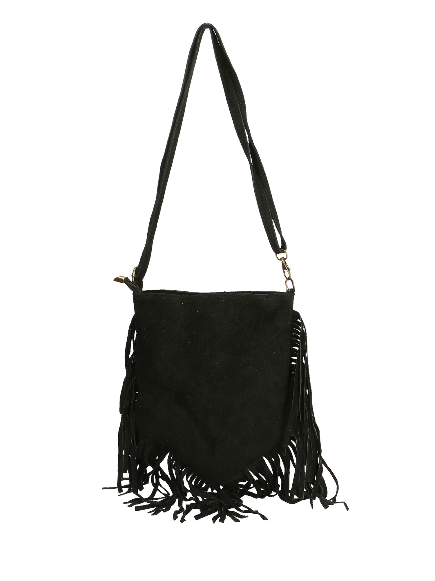 Solana Borsa a tracolla da donna Vera pelle 1518-NERO Chiara Ferretti