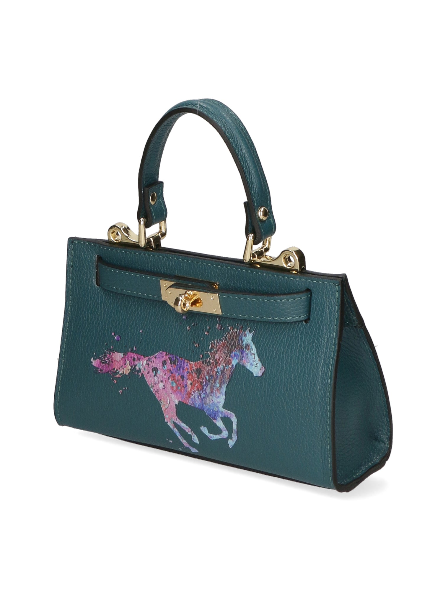 Noel Borsa a mano da donna Vera pelle 04265-D33 PETROLIO Chiara Ferretti