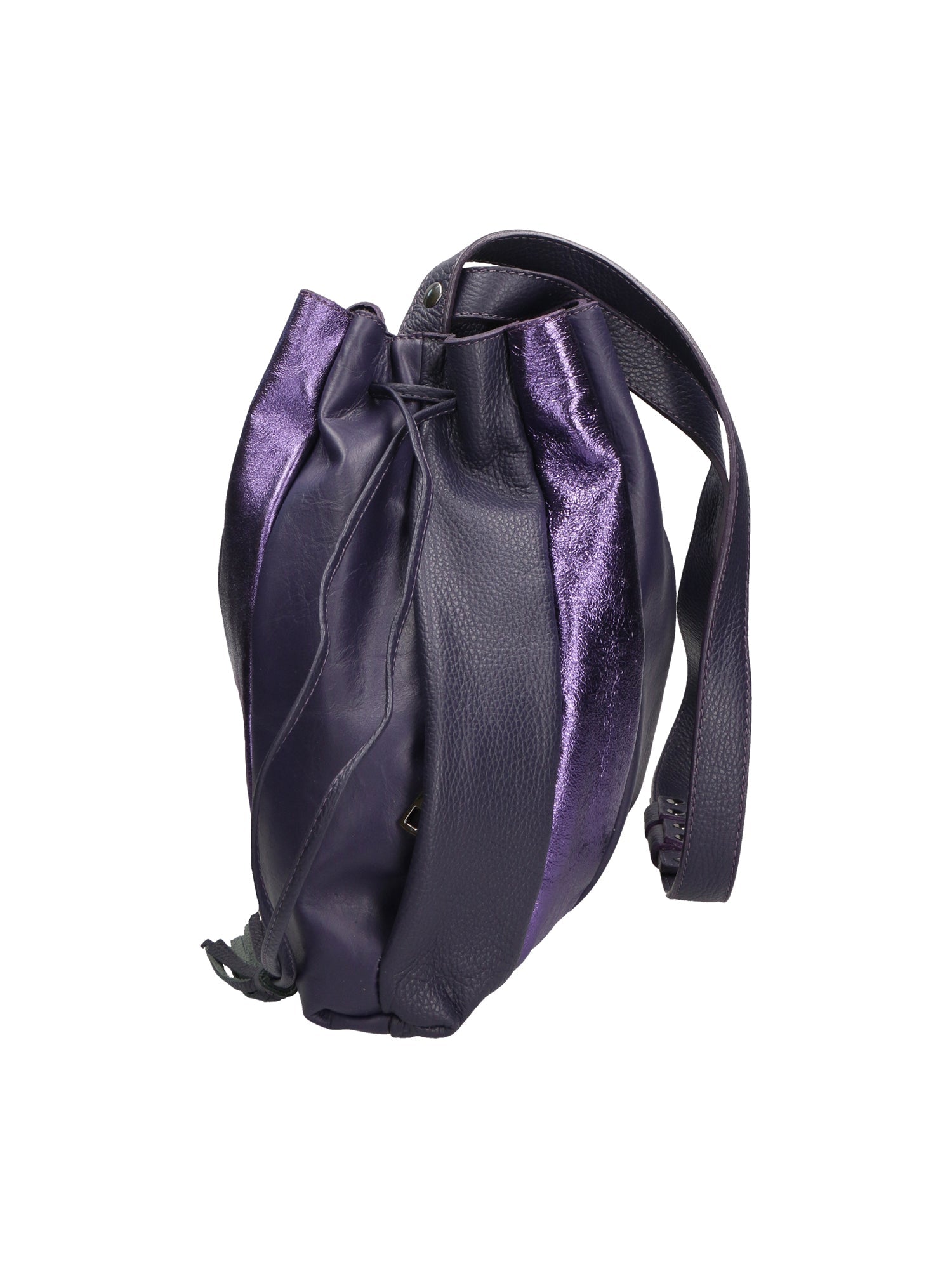 Nunzia Borsa a spalla da donna Vera pelle 576042-VIOLA PURPLE Chiara Ferretti