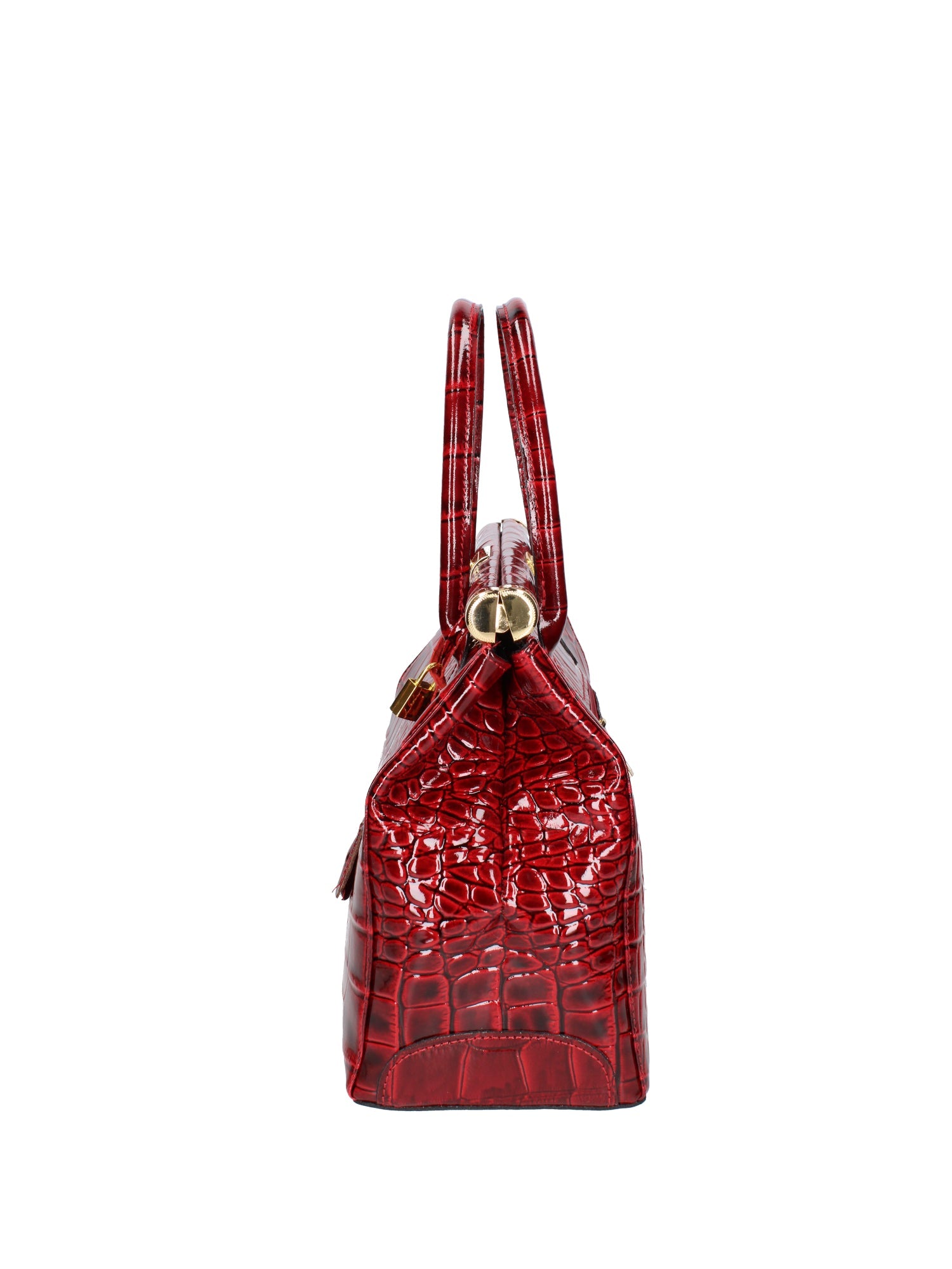 Delfina Borsa a mano da donna Vera pelle 7742-C10 ROSSO SCURO Chiara Ferretti