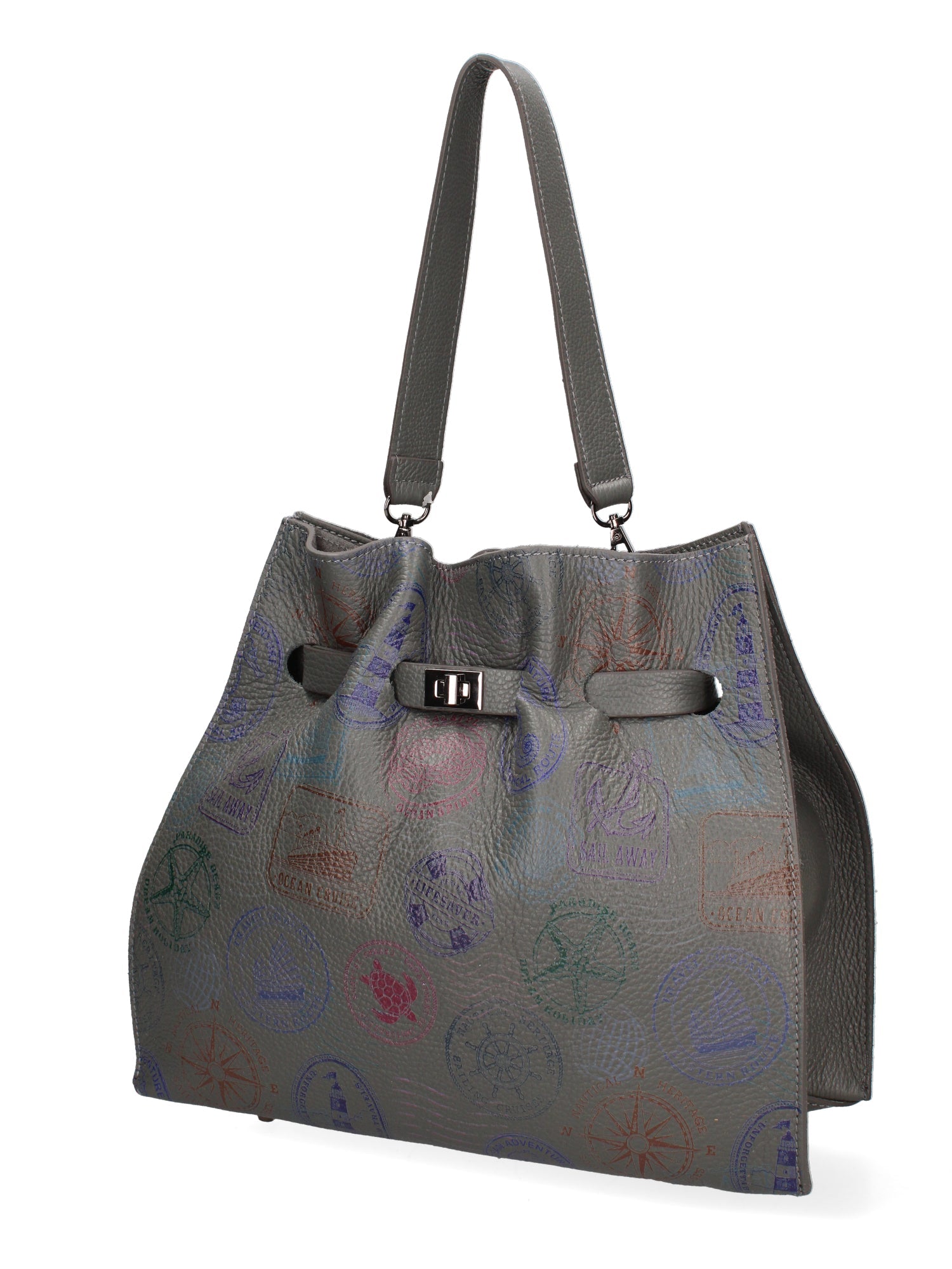 Voyageuse Borsa a mano da donna Vera pelle 564137-GRIGIO Chiara Ferretti