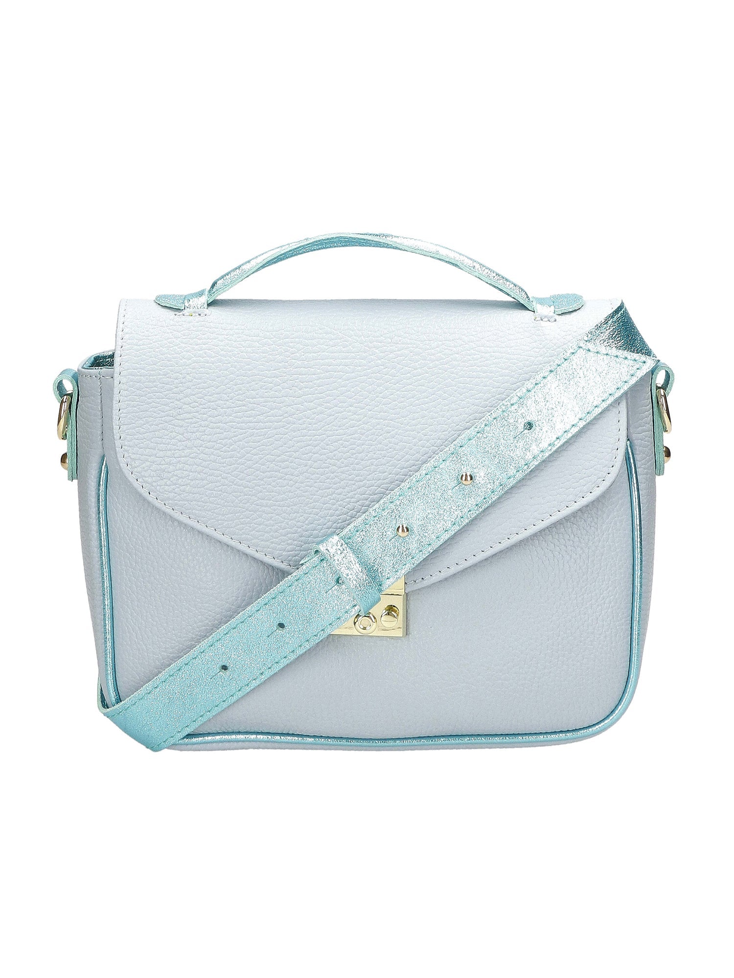 Aida Borsa a mano da donna Vera pelle 04723-D92 CELESTE+L011 Chiara Ferretti