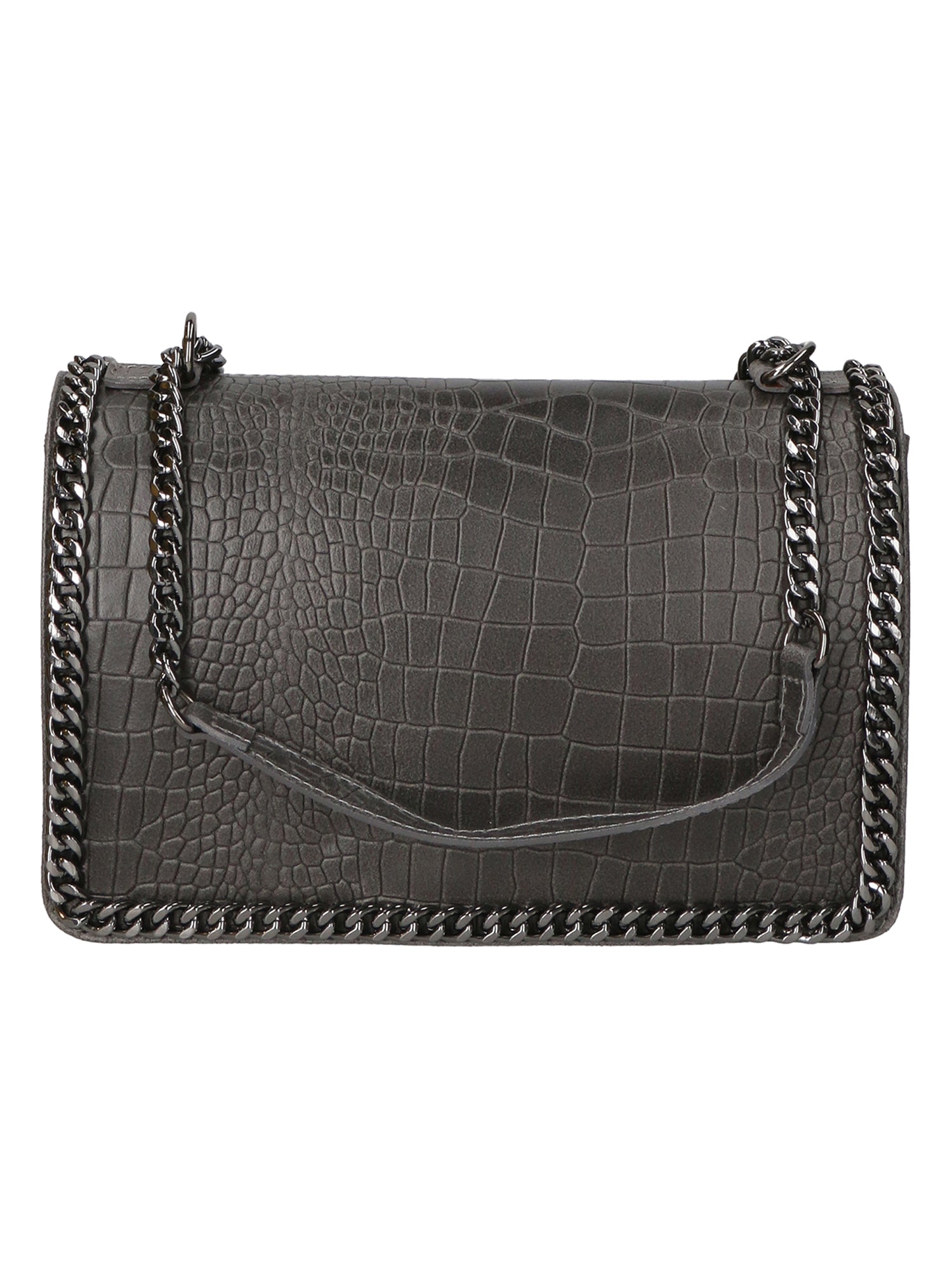 Crystalline Borsa a tracolla da donna Vera pelle 80066-GRIGIO Chiara Ferretti