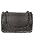 Crystalline Borsa a tracolla da donna Vera pelle 80066-GRIGIO Chiara Ferretti