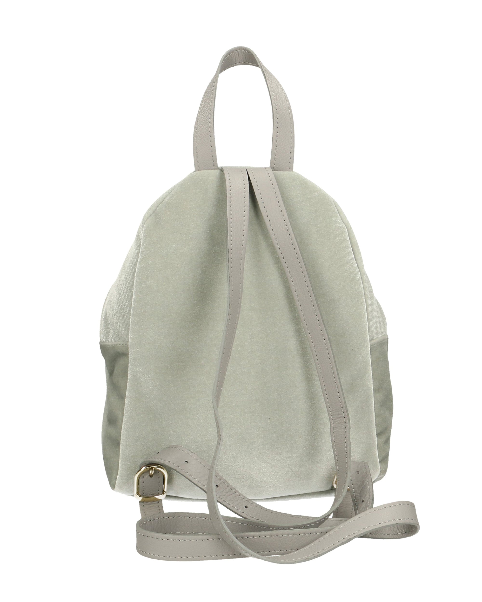 Belluno 8933-GRIGIO Zaino da donna in velluto Chiara Ferretti