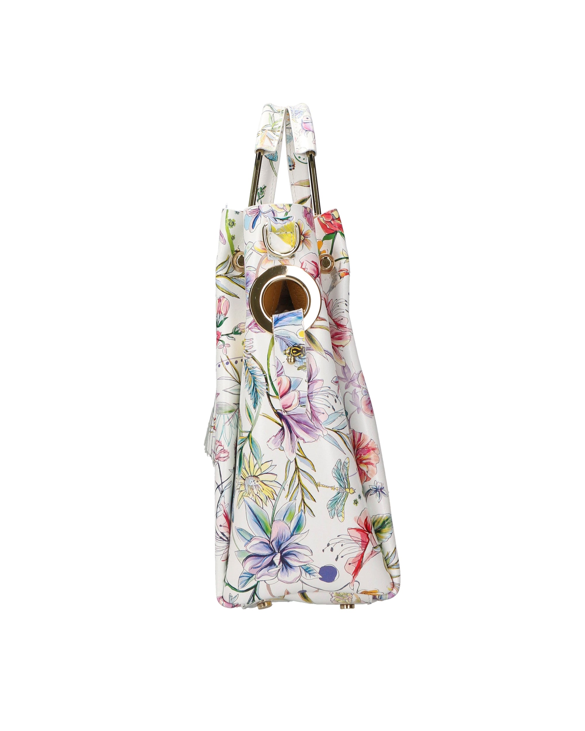 Zeffira Borsa a mano da donna 100% pelle 36003-FIORE-3 Chiara Ferretti
